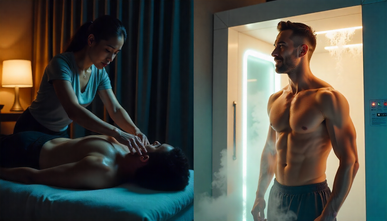 Récupération musculaire : massage et cryothérapie, le duo gagnant après l’effort